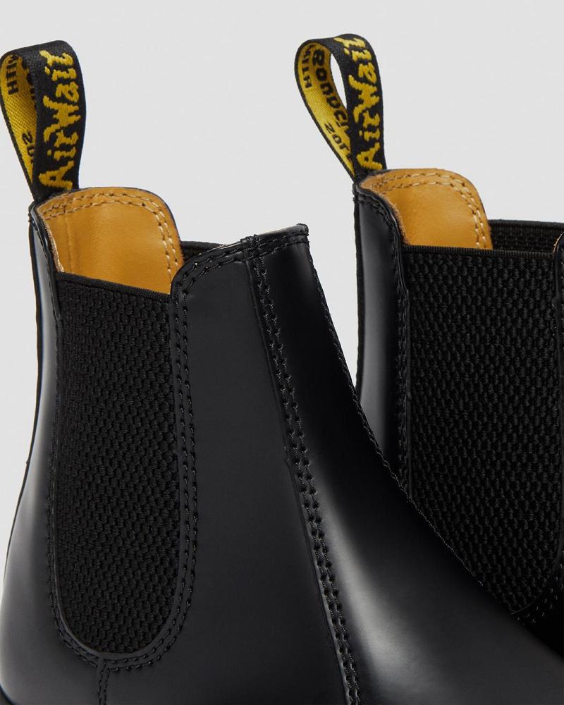 Dr Martens 2976 Smooth Leren Enkellaars Dames Zwart | NL 726GSO